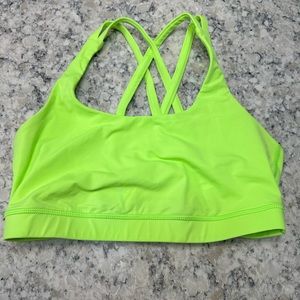 Lime Green Lululemon Energy Bra